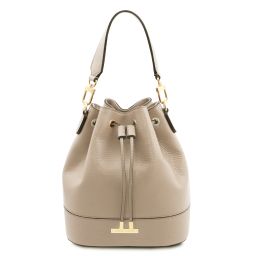 TL Bag Leather Bucket bag Светлый серо-коричневый TL142146