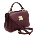 Armonia Leather Handbag Bordeaux TL142286