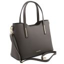 Olimpia Borsa Shopping in Pelle Grigio TL141412