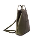 Shanghai Soft Leather Backpack Forest Green TL141881