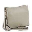 TL Bag Soft Leather Shoulder bag Light grey TL142292