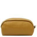 TL Bag Soft Leather Toiletry Case Mustard TL142314