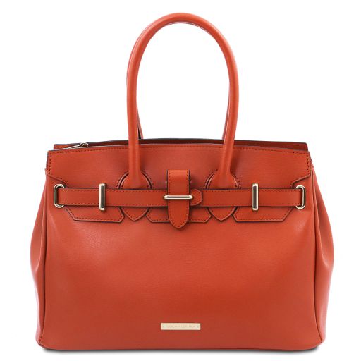 TL Bag Handtasche aus Leder Brandy TL142174