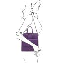 TL Bag Leather Backpack for Women Фиолетовый TL142211