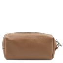 TL Bag Trousse de Toilette en Cuir Souple Taupe TL142315