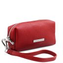 TL Bag Soft Leather Toiletry Case Lipstick Red TL142315