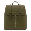 TL Bag Sac à dos Pour Femme en Cuir Vert Forêt TL142281