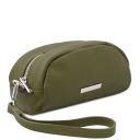 TL Bag Trousse in Pelle Morbida Verde Foresta TL142314