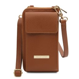 TL Bag Leather Wallet/phone Holder With Strap Коньяк TL142323