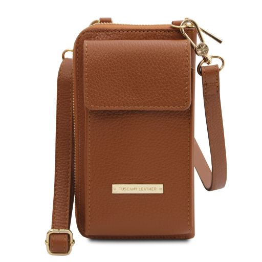 TL Bag Leather Wallet With Strap Коньяк TL142323