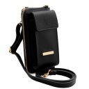 TL Bag Portefeuille/supporte Pour Téléphone en Cuir Avec Bandoulière Noir TL142323