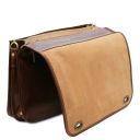 Siena Leather Messenger bag 2 Compartments Brown TL142243
