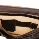 Siena Messenger Tasche aus Leder 2 Fächer Dunkelbraun TL142243
