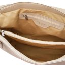 TL Bag Shopping Tasche aus Weichem Leder Beige TL142230