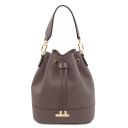 TL Bag Beuteltasche aus Leder Grau TL142146