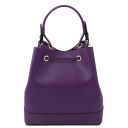 Minerva Beuteltasche aus Leder Lila TL142145