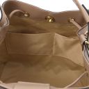 Minerva Leather Bucket bag Taupe TL142145