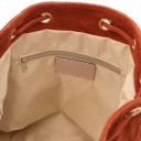 TL Bag Suede Leather Fringe Bucket bag Brandy TL142291