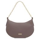 Laura Leather Shoulder bag Grey TL142227